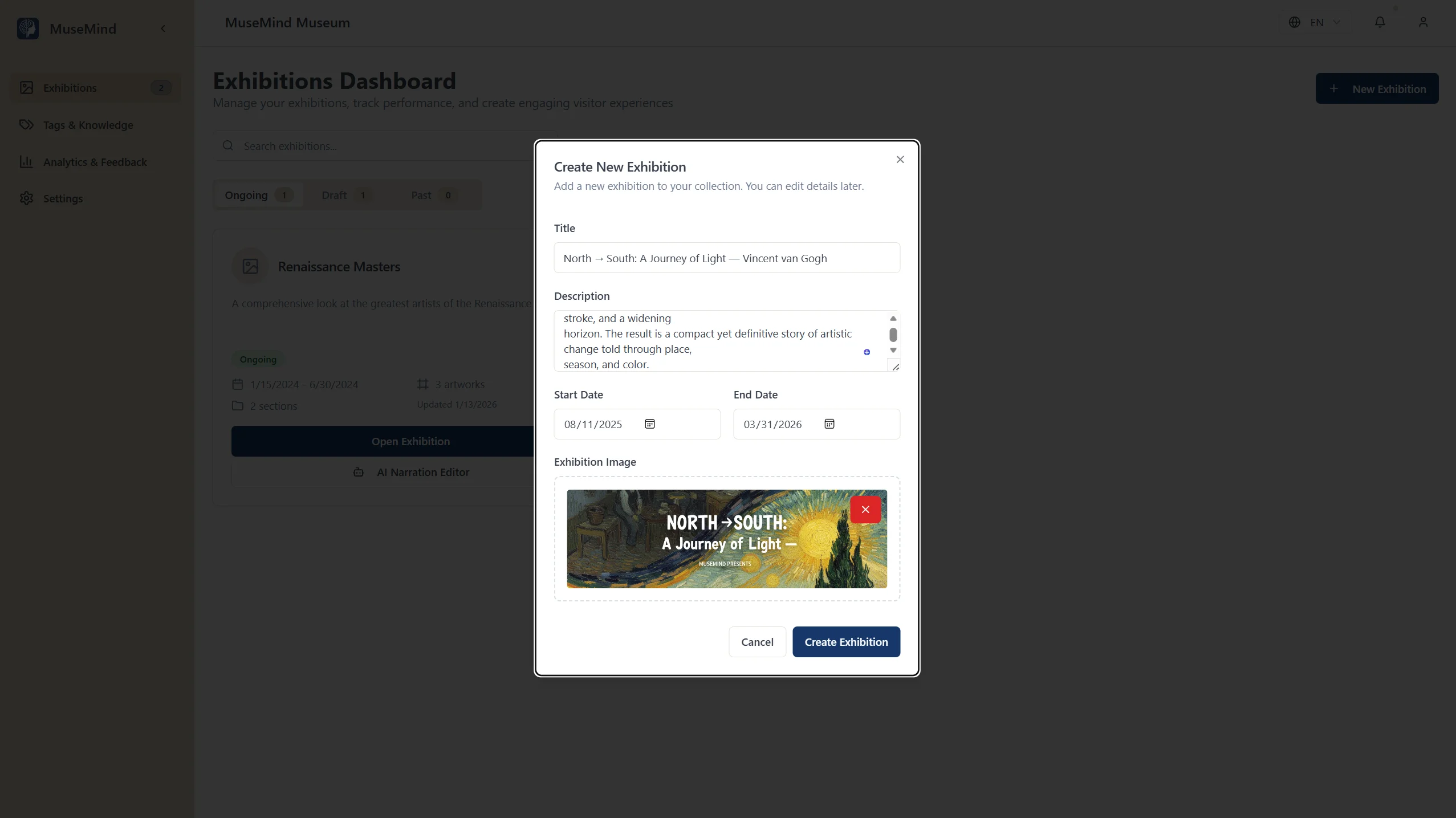 MuseMind Museum Dashboard